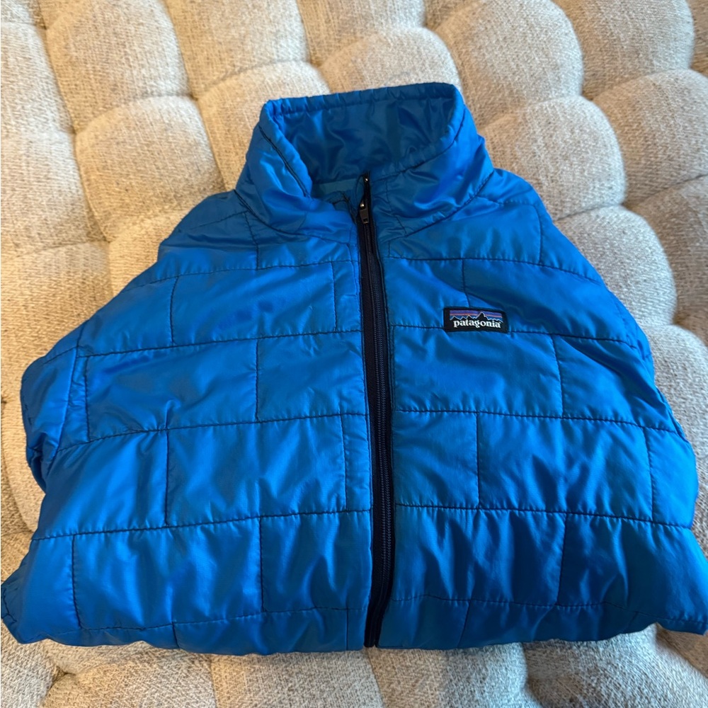 Patagonia Kids Vibrant Blue Puffer Jacket